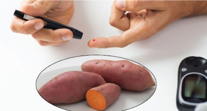 khoai lang có làm tăng đường huyết không